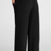 BBP$ Women's Black Relaxed Fit Lounge Pants | Elastic Drawstring Waist | Soft Casual Trousers with Pockets