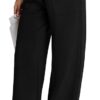 BBP% Women's Black Relaxed Fit Lounge Pants | Elastic Drawstring Waist | Soft Casual Trousers with Pockets