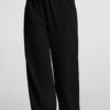 BBP! Women's Black Relaxed Fit Lounge Pants | Elastic Drawstring Waist | Soft Casual Trousers with Pockets