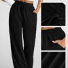 BBP@ Women's Black Relaxed Fit Lounge Pants | Elastic Drawstring Waist | Soft Casual Trousers with Pockets