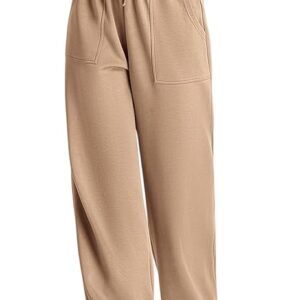 CBP! Women's Wide Leg Casual Pants, High Waist Cotton Blend, Drawstring, Light Color, Relaxed Fit