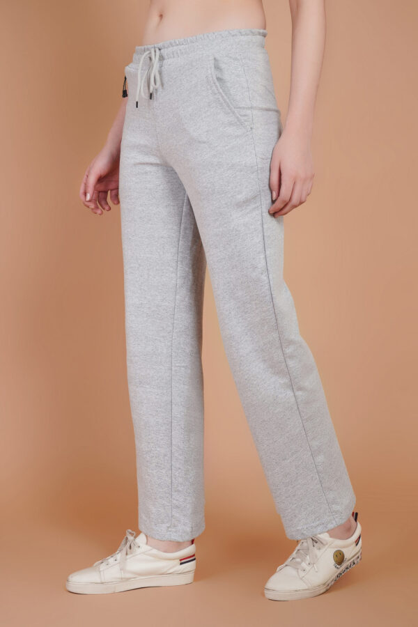 Posu Trendz Women's Wide Leg Casual Pants, High Waist Cotton Blend, Drawstring, Light Color, Relaxed Fit