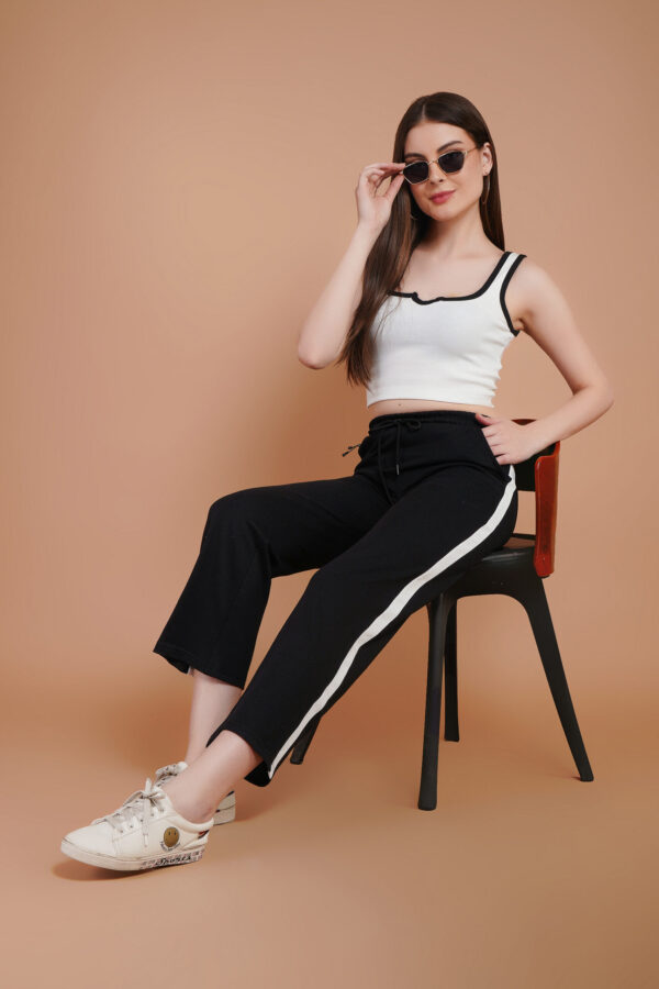 Women’s Wide Leg Drawstring Trousers | High Waist Relaxed Fit Casual Palazzo Pants