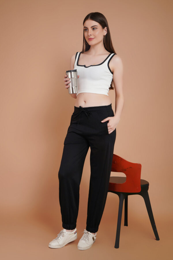 SW007998-copy.jpg Women’s Elastic Waist Drawstring Pants | Comfortable Wide Leg Lounge Trousers